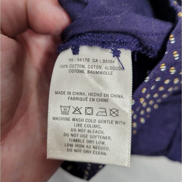 ANTHROPOLOGIE Maeve shirt Aled button up navy blue tunic XS‎ - Picture 6 of 9